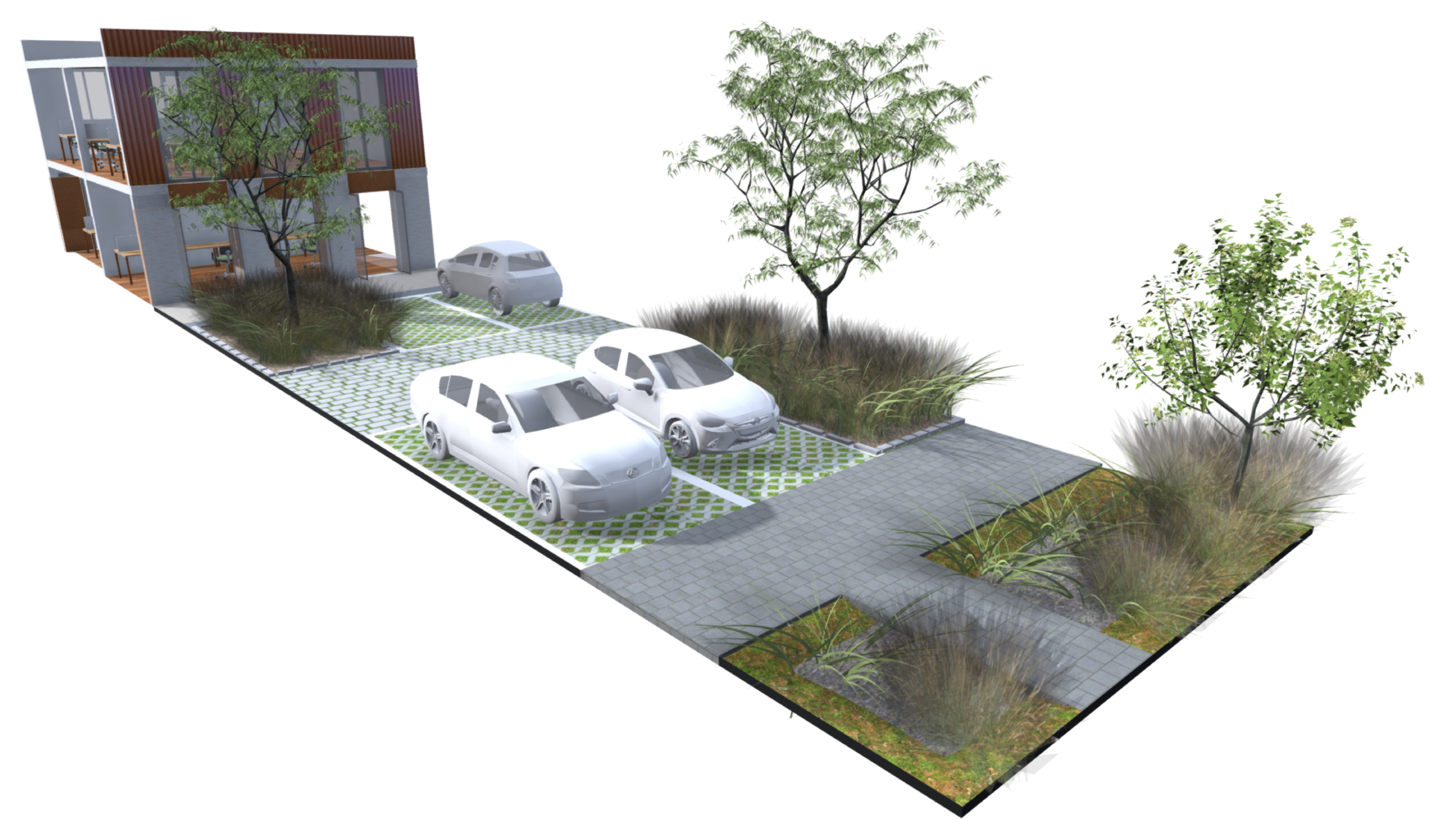 Commercial surface parking base